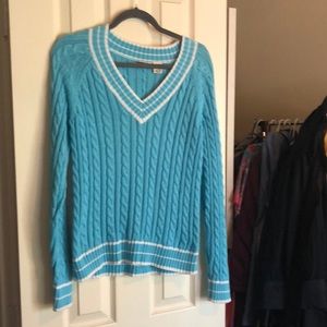 Vintage baby blue preppy sweater